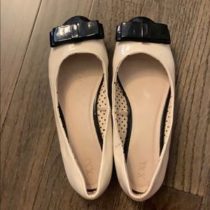 Forever 21 Black and White Flat with Bow